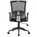 Boss Task Chair, Task Chair, Black, Mesh, 19" to 22" Nominal Seat Height Range