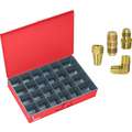 Imperial Brass Nut, Union, Connector & Elbows Flare Fittings Assortment, 110 Pieces