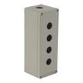 Schneider Electric Pushbutton Enclosure, Number of Columns 1, Number of Holes 4, 13, 4 NEMA Rating