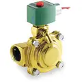 240VAC Brass Solenoid Valve, Normally Closed, 1" Pipe Size