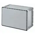 Ssi Schaefer Straight Wall Container, Gray, 5" H x 16" L x 12" W, 1 EA