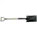 Westward Garden Spade, 30" D-Grip Ash Handle, 12" L x 6-3/4" W Steel Blade