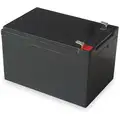12V DC, Sealed Lead Acid Battery, 12 Ah, Faston, 3.7" Height, 7.92 lb Weight, 3.9" Depth