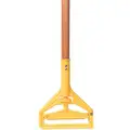 Tough Guy Wet Mop Handle, Side Gate Mop Connection Type, Gray, Wood, 54" Handle Length
