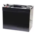 12 VDC, Sealed Lead Acid Battery, 75 Ah, Tab with Bolt Hole, 8.27" Height, 49.1 lb. Weight