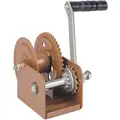 Dutton-Lainson 5-1/2"H Lifting Hand Winch with 800 lb. 1st Layer Load Capacity; Brake Included: Yes