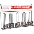 Imperial Large Standard Hose Clamps Assortment, #40 Thru #56, Stainless Steel, Slotted Hex Head, 25 Pieces