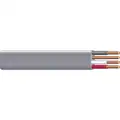 25 ft. Solid Nonmetallic Building Cable; Conductors: 3 with Ground, 8 AWG Wire Size, Gray
