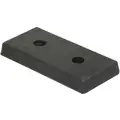 Vestil Dock Bumper: 8 in Overall Ht, 16 in Overall Wd, 2 in Overall Dp, Bolt On Mounting, 2 Mounting Holes