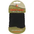 Boot and Shoe Laces, 60" Length, Black, Polyester Material, 1 PR