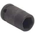 Impact Socket,1/4In Dr,5mm,6pts