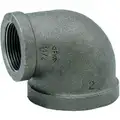 Galvanized Malleable Iron Reducing Elbow, 90&deg;, 3/4" x 1/4" Pipe Size, FNPT Connection Type