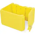 Rubbermaid Locking Compartment: Yellow, Plastic, For Use With Mfr. No. 6173