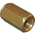 Conversion Adapter: Chrome-Plated Brass, 3/8" x 3/8" Pipe Size, Female BSPP x Female NPT