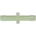 Barbed Vacuum Connector, Nylon, 3/16" Barb Size, White