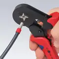 Knipex Crimper: For Electrical Wire and Cable, Uninsulated, 29 to 5 AWG Capacity, Ergonomic