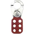 Condor Lockout Hasp: 1 in Closed Hasp Hole Size, Max. 6 Padlocks, Steel, 4 1/2 in Lg, 1 3/4 in Wd