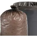 Ability One 60 gal. Black/Brown Recycled Trash Bags, Super Heavy Strength Rating, Flat Pack, 20 PK