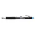 Uni-Ball Gel Pens, Pen Tip 0.7 mm, Barrel Material Plastic, Barrel Color Black, Pen Grip Textured Cushion