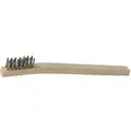 8"L Stainless Steel Short Handle Scratch Brush, 1 EA