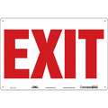 Safety Sign, Sign Format Other Format, Exit, Sign Header No Header, Aluminum, 24" x 36"