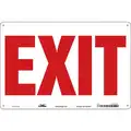 Safety Sign, Sign Format Other Format, Exit, Sign Header No Header, Polyethylene, 24" x 36"