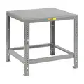 Adjustable Height Work Table, Steel, 30" Depth, 30" to 37" Height, 48" Width, 10,000 lb Load