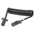 Phillips 15 ft. Dual Pole Liftgate Cord, Coiled, 2 AWG, M2 Plugs, Black