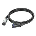 Phillips 12 ft. Dual to Single Pole Liftgate Cord, Straight, 4 AWG, M2 Plugs, Black