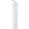 GE Surge Protector Outlet Strip, 7 Total Number of Outlets, White, 12 ft, 1,080 Rated Joules