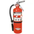 10 lb., ABC Class, Dry Chemical Fire Extinguisher; 21 ft. Range Max., 20 sec. Discharge Time