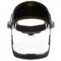 Jackson Safety Faceshield Assembly: Anti-Fog, Clear Visor with Flip Down Green W5 Welding Shade