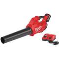 Milwaukee Li-Ion Battery Type, Cordless Blower Kit, 450 cfm, 120 mph Max. Air Speed, Battery Included