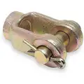 Clevis: 5/8"-18, Pin 1/2 in dia, 9/32 in Wd, Steel