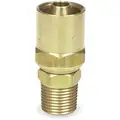 Hydraulic Hose Fitting, Fitting Material Brass x Brass, Fitting Size 3/8" x 3/8 in