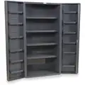 Bin Cabinet: 36 in x 24 in 72 in, 16 Shelves, 0 Bins, Deep Box, 14 ga Panel, Gray, Keyed