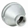 Galvanized Malleable Iron Reducer Coupling, 3" x 2" Pipe Size, FNPT Connection Type