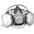 3M Half Mask Respirator, Respirator Connection Type: Fixed, Mask Size: L