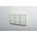 Glove Box Dispenser: 3 Boxes, Enamel-Coated Steel Wire, White, Top Load