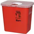 Sharps Container, Rotor, 10" Height, 10 1/2" Width, Plastic, PK 5