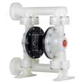 Double Diaphragm Pump, 184 gpm Max. Flow, Santoprene, Flanged Manifold Connection, 2 in