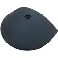 Speed Bump End Cap: Rubber, Black, 9 5/8 in Lg, 12 in Wd, 2 1/2 in Ht, For Speed Bump