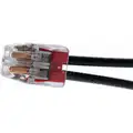 Ideal Push-In Connector, 2 Port, Red, 18 to 12 AWG Stranded, 20 to 12 AWG Solid Wire Range