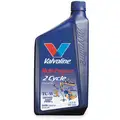Synthetic Blend 2-Cycle Engine Oil, 1 qt. Bottle, SAE Grade: Not Specified, Blue/Green
