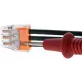 Ideal Push-In Connector, 3 Port, Orange, 18 to 12 AWG Stranded, 20 to 12 AWG Solid Wire Range
