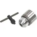 Keyed Drill Chuck, 0.0625" to 0.375" Capacity, 3/8-24 Mounting Size