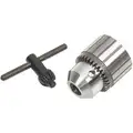 Keyed Drill Chuck, 0.0625" to 0.500" Capacity, 1/2-20 Mounting Size