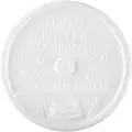 Dixie 12 to 24 fl. oz. Plastic Flat, Sip Through Hot/Cold Cup Lid, White, 1000 PK