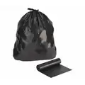 60 gal. Black Recycled Trash Bags, Super Heavy Strength Rating, Coreless Roll, 100 PK
