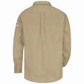 Bulwark Khaki Flame-Resistant Collared Shirt, Size: 2XL, Fits Chest Size: 63-3/8", 8.7 cal./cm2 ATPV Rating